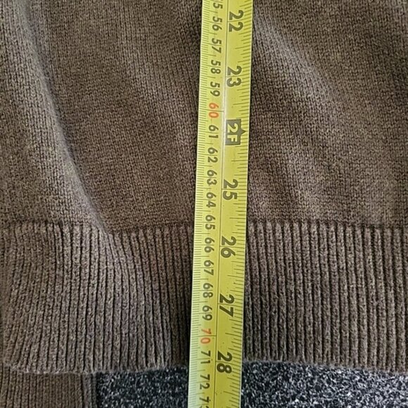Levi's Men's Sweater Size M Crew Neck Cotton & Wool Khaki Brown Preppy - Picture 10 of 11